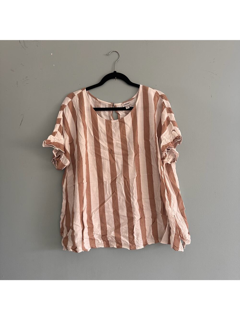 Avenue 20 Striped Blouse Top